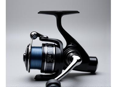 High-performance spinning reel, black and silver finish