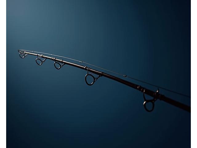 Lightweight, flexible fishing rod ready for action